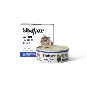 کنسرو نچرال غذای گربه با طعم ماهی تن شایر وزن 110 گرم