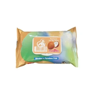 دستمال مرطوب مستر پنگوئن سگ و گربه رایحه نارگیل 50 عددی Mr Panguin pet wet wipes coconut 50pcs