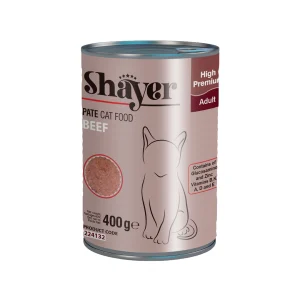 کنسرو غذای گربه شایر با طعم گوشت قرمز – 400 گرم