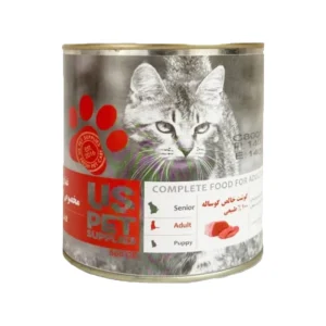 کنسرو گربه UsPet طعم گوشت گاو خالص 800 گرمی uspet pure beef cat food 800g pate