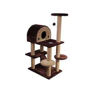 اسکرچر گربه مدل توسکا با لانه منحنی و جای خواب cat scratcher tooska model with condo and ramp