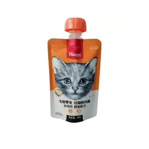 پودینگ گربه ونپی Wanpy با طعم ماهی کاد و مرغ وزن 90 گرم