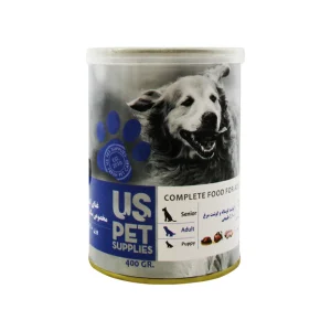کنسرو سگ یو اس پت با طعم گوشت گوساله و مرغ ۴۰۰ گرم UsPet Chicken & Veal Dog Food 400g
