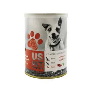 کنسرو توله سگ یو اس پت با طعم گوشت گاو و سیب ۴۰۰ گرم UsPet Puppy Beef & Apple Dog Food 400g