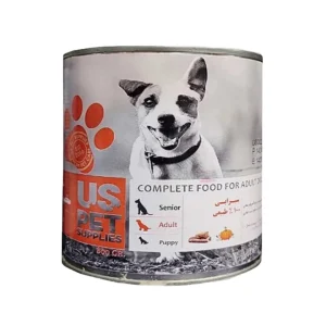 کنسرو سگ یو اس پت با طعم سیرابی UsPet Canned Dog Food With Trip 800g