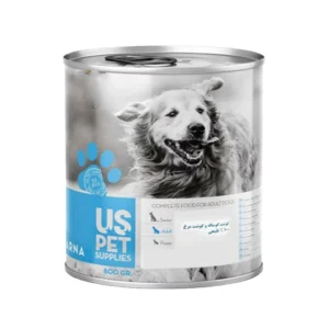 کنسرو سگ یو اس پت با طعم گوشت گوساله و مرغ 800گرم UsPet Chicken & Veal Dog Food 800g