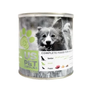 کنسرو سگ یو اس پت با طعم گوشت بره، سیرابی و کدو حلوایی 800 گرم UsPet Lamb Trip & Pumpkin Dog Food 800g