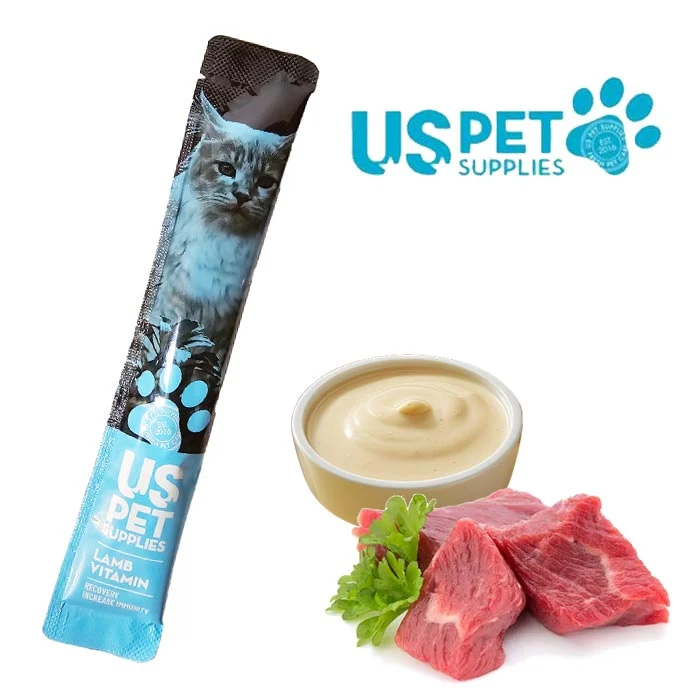 بستنی گربه یو اس پت طعم بره و ویتامین