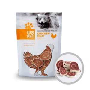 تشویقی سگ سوشی مرغ یو اس پت ۱۰۰ گرم US Pet Chicken Meat Sushi Dog Treat 100g