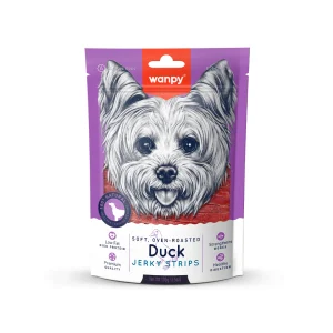 تشویقی سگ ونپی با طعم گوشت اردک ۱۰۰ گرم Wanpy Soft Duck Jerky Strips Dog Treat 100g