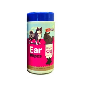 دستمال مرطوب گوش سگ و گربه پت آلپین 94 برگی Pet Alpin ear wipe for dogs and cats 94 pcs