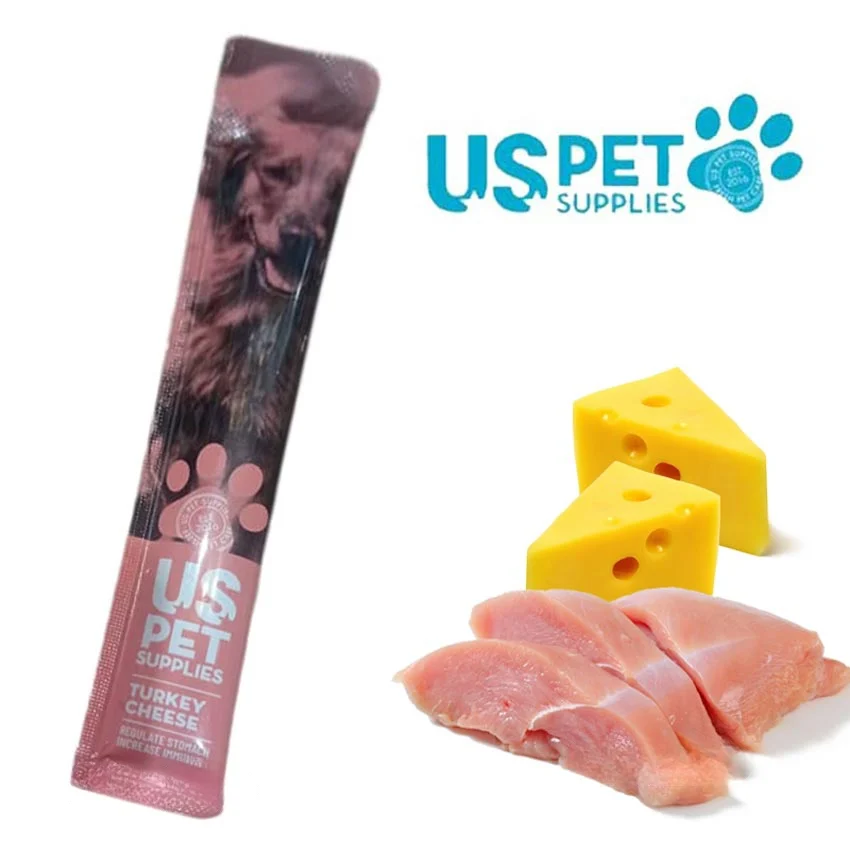 بستنی سگ یو اس پت با طعم بوقلمون و پنیر ۱۷ گرم US Pet Dog Ice Cream Turkey and Cheese 17g