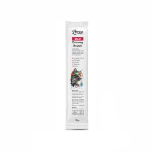 بستنی گربه پرسا با طعم گوشت Perssa Creamy Snack With Meat 20g تشویقی خامهای گربه پرسا طعم گوشت