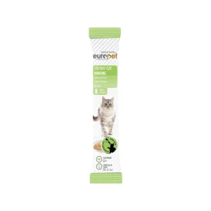 بستنی گربه یوروپت با طعم مالت Europet Creamy Cat Treat With Malt Flavor 15g تشویقی خامهای گربه یوروپت طعم مالت