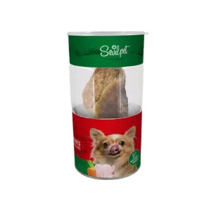 تشویقی سم گاو سگ سویل پت پرشده با مرغ و هویج SevilPet Cattle Hooves Chicken Carrot Filled Dog Snack 150g