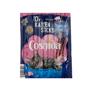 تشویقی گربه کوشیدا با طعم سالمون Cooshida Cat Stick Salmon 5pcs تشویقی مدادی سالمون گربه کوشیدا