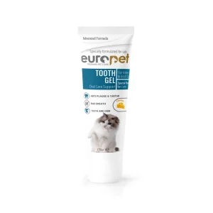 خمیر دندان ژلی گربه یوروپت با طعم پنیر Europet cat tooth gel cheese flavor 100g