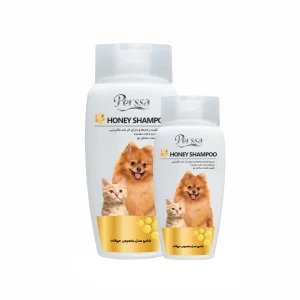 شامپو عسل حیوانات پرسا ۲۵۰ میلی‌لیتر Perssa honey shampoo for pets 250ml شامپو عسل حیوانات پرسا ۵۰۰ میلی‌لیتر Perssa honey shampoo for pets 500ml