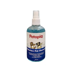 شامپو خشک سگ و گربه پتوپیا ۲۵۰ میلیلیتر Petopia dry shampoo spray for dogs and cats 250ml