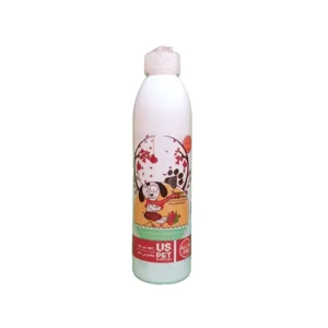 شامپو سگ بالغ یو اس پت رایحه انار یلدایی ۳۰۰ میلی‌لیتر Uspet adult dog shampoo pomegranate yalda scent 300ml