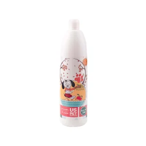 شامپو سگ بالغ یو اس پت رایحه سیب سرخ ۳۰۰ میلی‌لیتر Uspet adult dog shampoo red apple scent 300ml