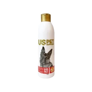 شامپو سگ مو بلند یو اس پت روغن نارگیل و گریپ‌فروت ۳۰۰ میلی‌لیتر Uspet long hair dog shampoo with coconut oil and grapefruit scent 300ml