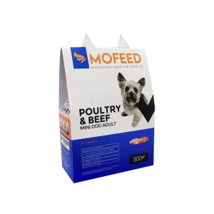غذای خشک سگ مفید با طعم گوشت گاو نژاد کوچک ۵۰۰ گرم Mofeed Mini Dog Adult Food Poultry and Beef 500g