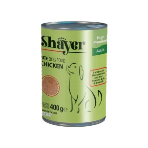 کنسرو سگ شایر با طعم مرغ غذای مرطوب سگ شایر ۴۰۰ گرمی Shayer Canned Dog Food With Chicken 400g