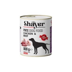 کنسرو سگ شایر با طعم مرغ و گوشت غذای مرطوب سگ شایر ۸۰۰ گرمی Shayer Canned Dog Food Chicken & Beef 800g