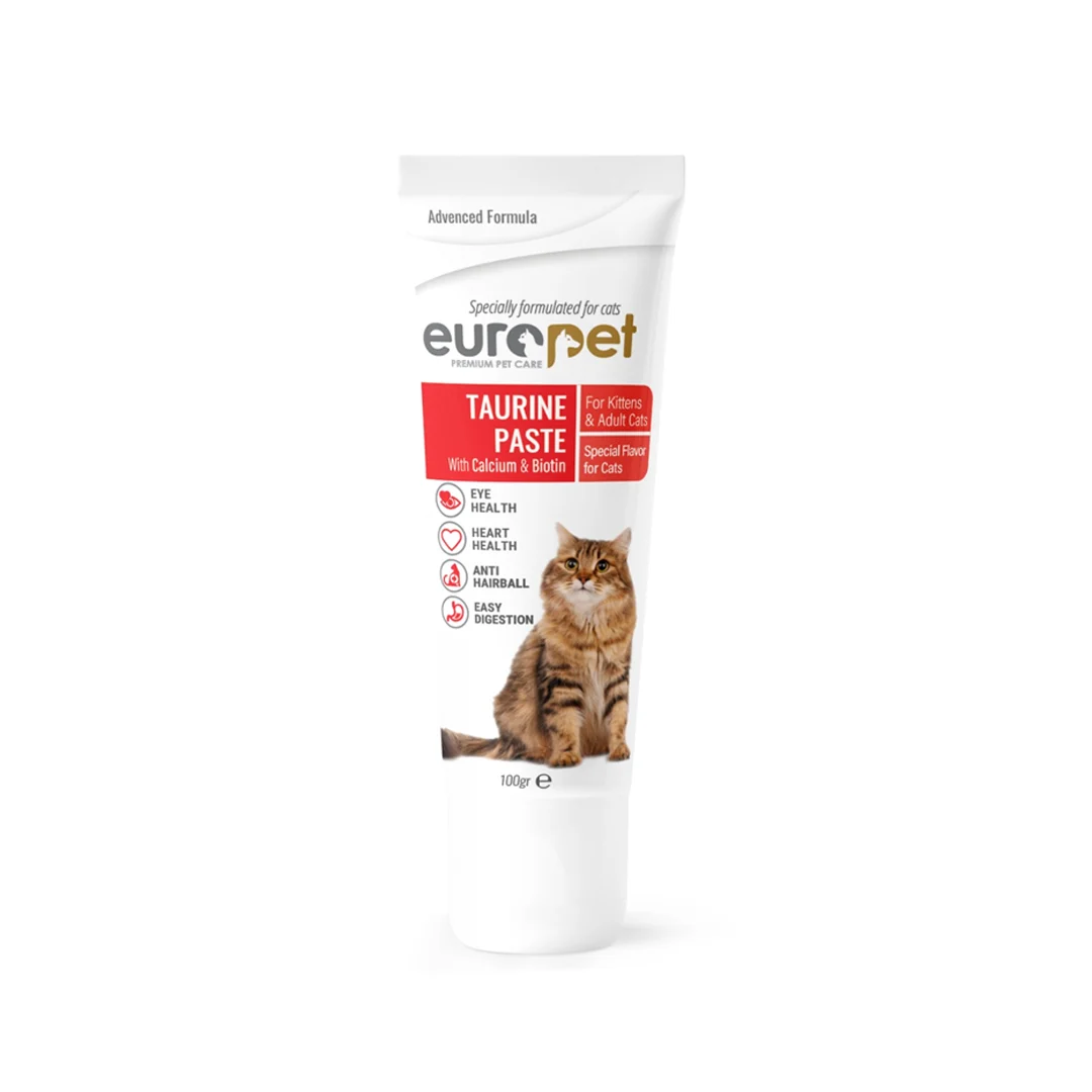 عکس خمیر تائورین گربه یوروپت Europet Taurine Paste – وزن 100 گرم