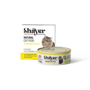 عکس کنسرو گربه شایر نچرال فیله مرغ – وزن 110 گرم – PetYar