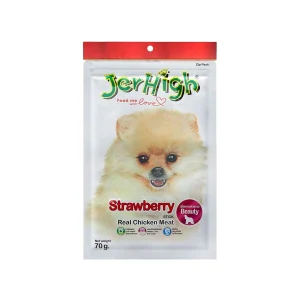 عکس تشویقی سگ جرهای مرغ و توتفرنگی Jerhigh