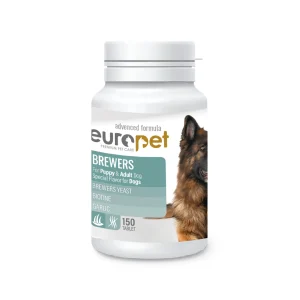 عکس قرص مخمر پوست و مو سگ یوروپت – بسته 150 عددی – PetYar