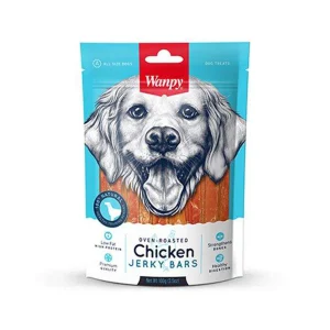 عکس تشویقی سگ ونپی Wanpy Chicken Jerky Bars طعم مرغ وزن 100 گرم – PetYar