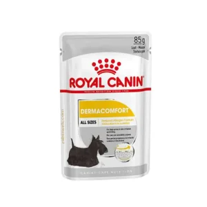 عکس پوچ سگ درماکامفورت رویال کنین Royal Canin DermaComfort وزن ۸۵ گرم – PetYar