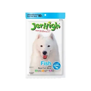 عکس تشویقی سگ جرهای Jerhigh Dog Treat With Fish طعم ماهی وزن 50 گرم – PetYar