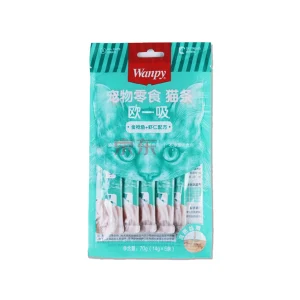 عکس بستنی گربه ونپی طعم ماهی تن و میگو – Wanpy Tuna & Shrimp Creamy Treat