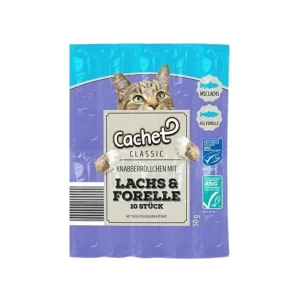 عکس تشویقی گربه کچت Cachet طعم ماهی – تکی – PetYar