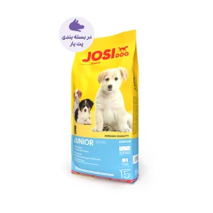عکس غذای خشک توله سگ جوسرا جونیور Josidog Junior وزن 1 کیلوگرم – PetYar