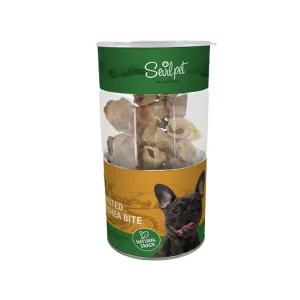 تشویقی خرخره تکه ای با دورپیچ اسکالپ سگ سویل پت Sevil Pet Scalp Twisted Lamb Dog Snack بسته 12 عددی