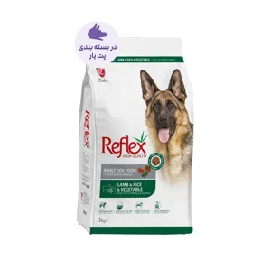 عکس غذای خشک سگ رفلکس Adult Lamb & Rice & Vegetable وزن ۱ کیلوگرم – PetYar