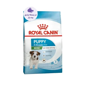 عکس غذای خشک توله سگ نژاد کوچک رویال کنین Mini Puppy وزن 1 کیلوگرم – PetYar