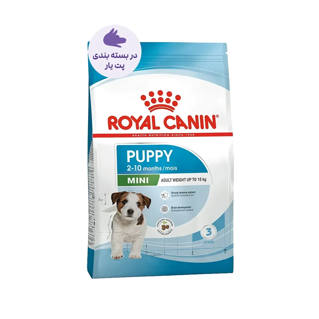 عکس غذای خشک توله سگ نژاد کوچک رویال کنین Mini Puppy وزن 1 کیلوگرم – PetYar