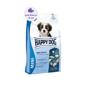 عکس غذای خشک توله سگ هپی داگ Mini Puppy Fit & Vital وزن 1 کیلوگرم – PetYar