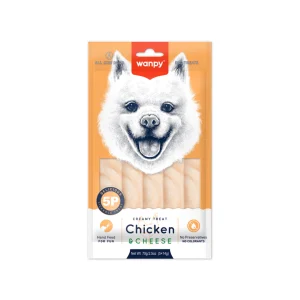 عکس بستنی سگ ونپی طعم مرغ و پنیر – بسته 5 عددی