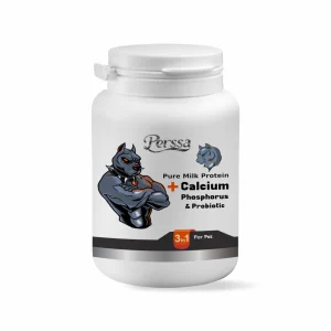 عکس پودر کلسیم و پروبیوتیک پرسا مخصوص حیوانات – وزن 200 گرم – PetYar