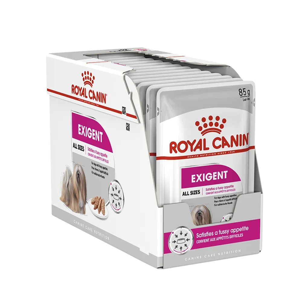 پوچ سگ اگزیجنت رویال کنین Royal Canin Dog Exigent وزن 85 گرم