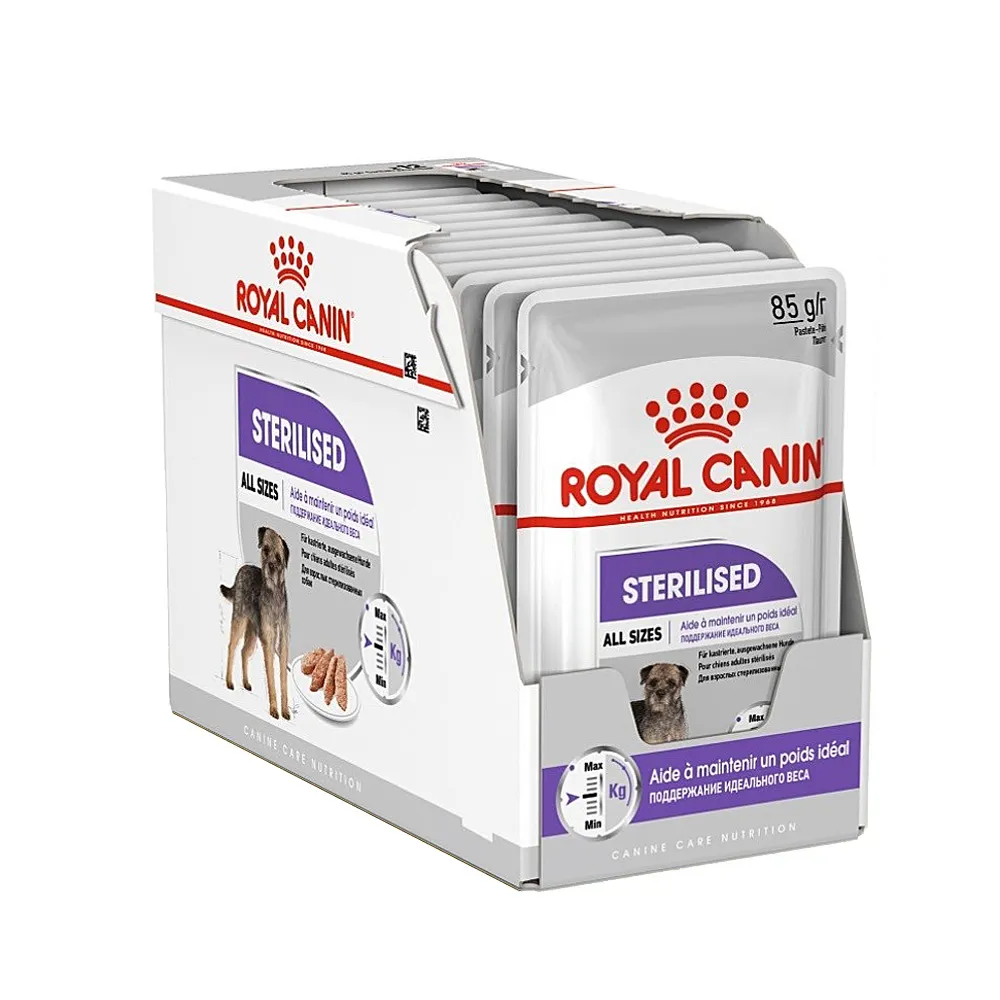 پوچ سگ عقیم شده رویال کنین Royal Canin Sterilised وزن 85 گرم