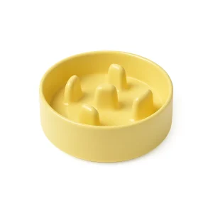عکس ظرف غذای آرام‌خور سرامیکی سگ و گربه قطر ۲۰ سانتی‌متر