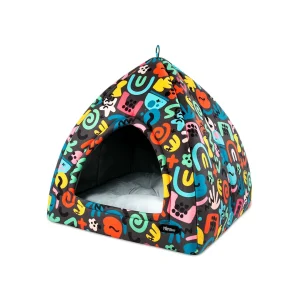 عکس لانه سگ و گربه نیناپت مدل سه‌گوش VIP – ۶۰×۵۴×۵۴ سانتی‌متر